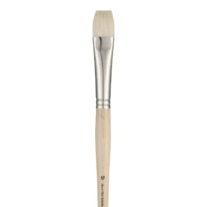 מכחולים בריסטל טבעי - Pan Art White Bristle Brushes - bright-long-12