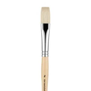 מכחולים בריסטל טבעי - Pan Art White Bristle Brushes - flat-08