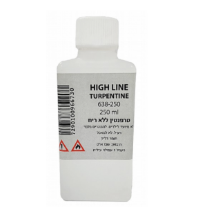 מדלל ללא ריח - טרפנטין - 250 מל - Hight Line