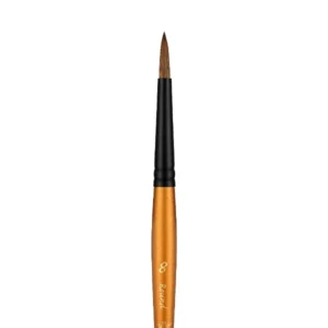 מכחולים סייבל סינטטים - PAN ART SABLE BRUSHES - עגול-8