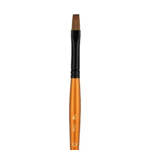 מכחולים סייבל סינטטים - PAN ART SABLE BRUSHES - שטוח-6