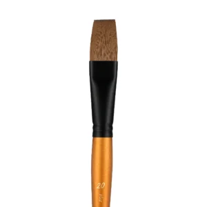 מכחולים סייבל סינטטים - PAN ART SABLE BRUSHES - שטוח-20