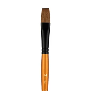 מכחולים סייבל סינטטים - PAN ART SABLE BRUSHES - שטוח-14