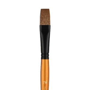 מכחולים סייבל סינטטים - PAN ART SABLE BRUSHES - שטוח-16