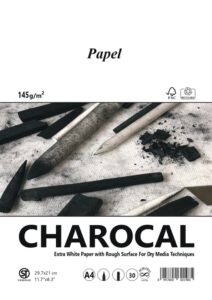 בלוק לרישום פחם – PAPEL A3 CHARCOAL