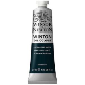 צבע שמן - 37 מ"ל - Winsor&Newton - phthalo-deep-green