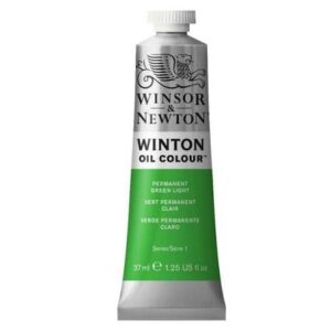 צבע שמן - 37 מ"ל - Winsor&Newton - permanent-green-light