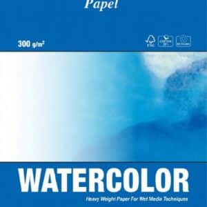 בלוק PAPEL כחול לצבעי מים - 300 גר