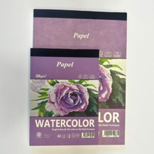בלוק PAPEL סגול לצבעי מים - 300 גר - a4