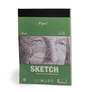 בלוק PAPEL ירוק לסקיצות ורישום – 95 גר'