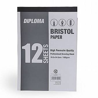 בלוק ציור 180 גרם DIPLOMA 1/4