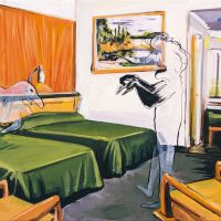 אלעד לרום, פונדק הרוחות_16_ 2020, שמן על בד, 32 על 41 ס״מ .jpg