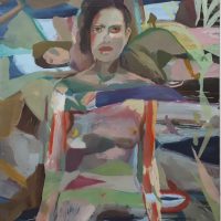 עירום 5 (פורטרט עצמי) 150x130 סמ 2018